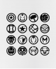 Puodelis Marvel herojų iconos Puodelis Marvel herojų iconos